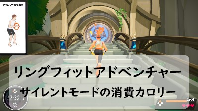 リングフィットアドベンチャー サイレントモードだと消費カロリーは落ちる 通常モード時と比べてみたよ みーママの子育てお助けblog